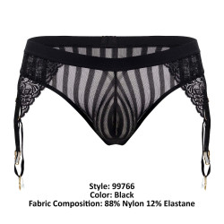 CandyMan String Porte-Jarretelles Turan Noir